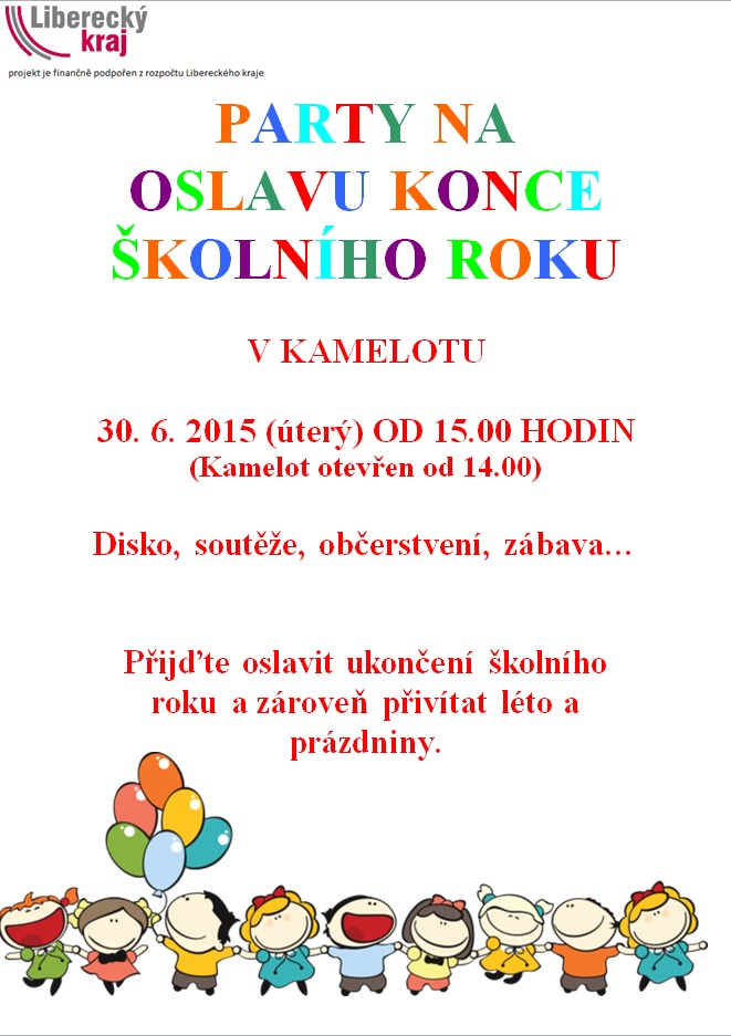 Party na oslavu konce školního roku