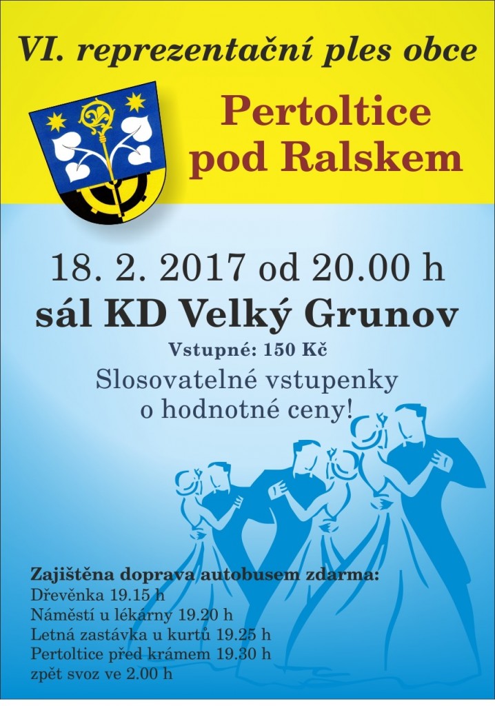 Pertotlice pozvánka na ples
